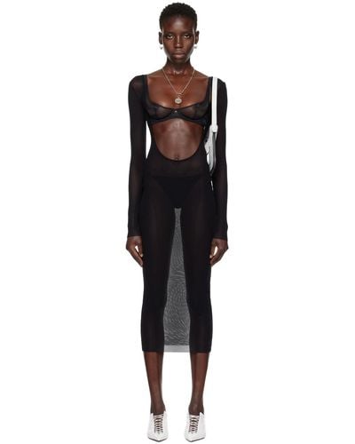 Jean Paul Gaultier Shayne Oliver Edition Midi Dress - Black