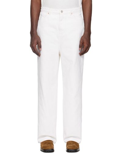 RECTO. Jean ample blanc - Multicolore
