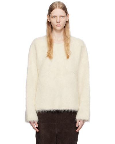 Totême Toteme Ssense Exclusive Off-white Sweater - Natural