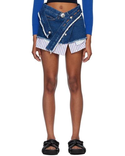 Denim wrap top skirt 60