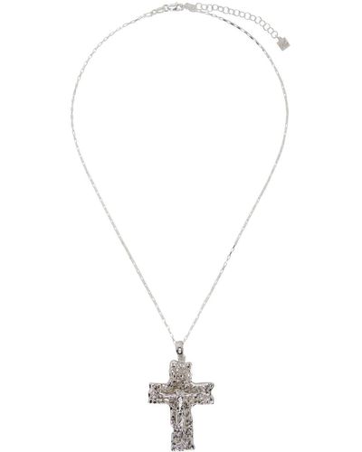 Veneda Carter Cross Pendant Vc009 Necklace - White