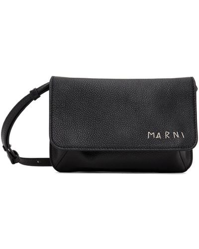 Marni Hand-Stitched Bag - Black
