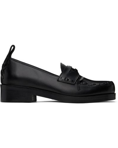 STEFAN COOKE Leather Loafers - Black