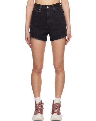 Levi's Black Mom Denim Shorts