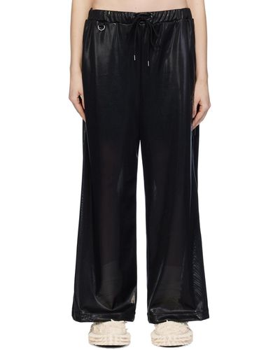 Doublet Curb Chain Lounge Trousers - Black