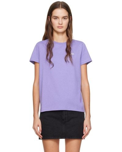 A.P.C. . Purple Item H T-shirt