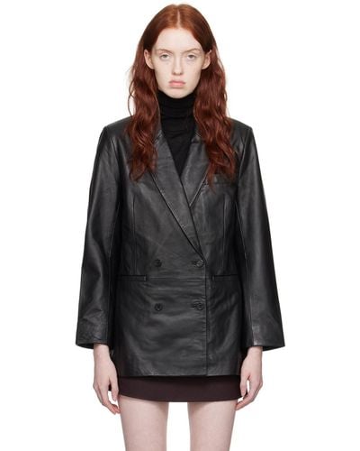 Reformation Veda Edition Leather Jacket - Black