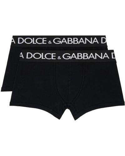 Dolce & Gabbana ボクサー 2枚セット - ブラック
