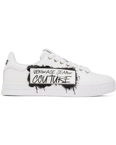 Versace Court 88 Graffiti Sneakers - Black