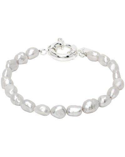 PEARL OCTOPUSS.Y Ssense Exclusive Pearl Bracelet - White