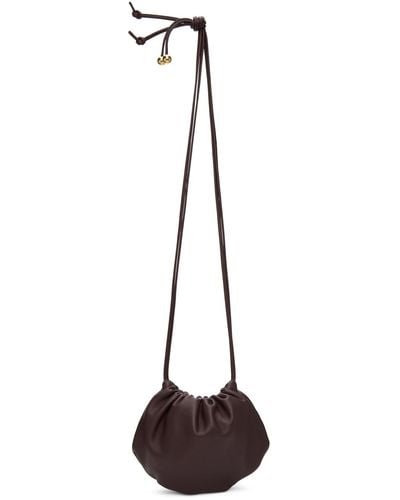 Bottega Veneta Burgundy Mini Bulb Bag - Black