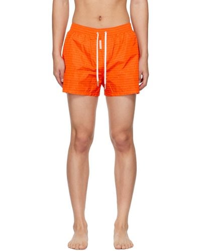 DSquared² Orange Loop Swim Shorts