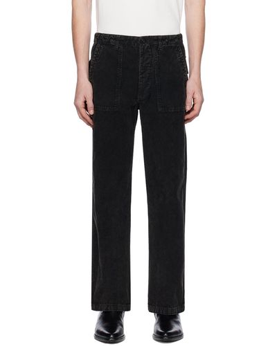 RE/DONE Black Modern Utility Trousers