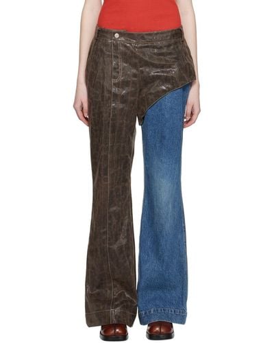 ANDERSSON BELL Lance Faux-leather Trousers - Black
