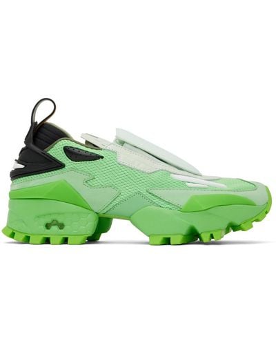 REEBOK X PYER MOSS Experiment 4 Fury Trail Sneakers - Green