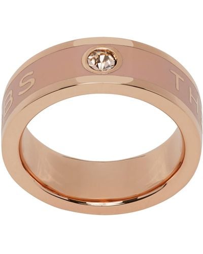 Marc Jacobs Rose Gold 'the Medallion' Ring - Metallic