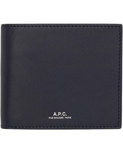 A.P.C. . Navy Aly Wallet - Blue