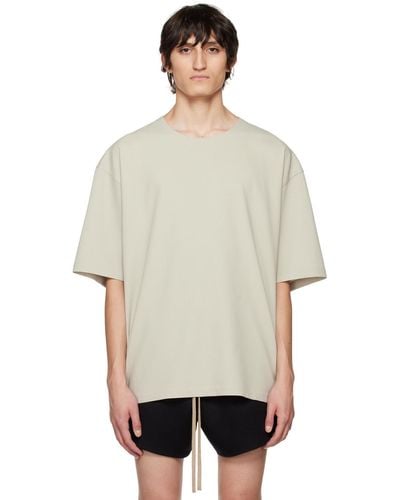 Fear Of God Beige Double-layered T-shirt - Natural