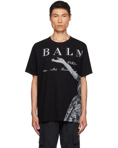 Balmain Jolie Madame Tシャツ - ブラック