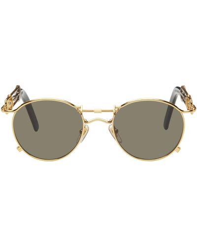 Jean Paul Gaultier Gold 56-0174 Sunglasses - Black
