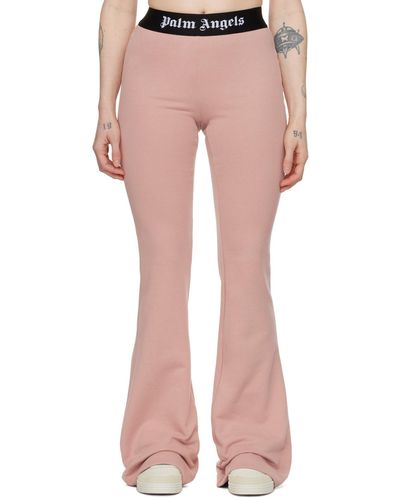 Palm Angels Pink Flared Lounge Trousers