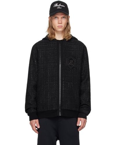 Balmain Relaxed-fit Hoodie - Black