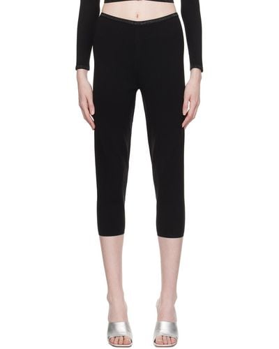 Alexander Wang Inc. Female Lace Hem Pant In Active Stretch Lycra