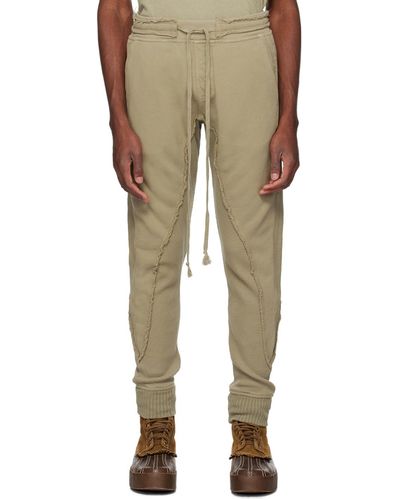 Greg Lauren 50/50 Sweatpants - Natural