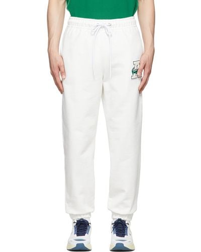 AWAKE NY Lacoste Edition Cotton Lounge Trousers - White