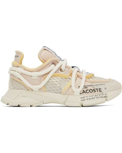 Lacoste Off-white L003 Active Runway Trainers - Black