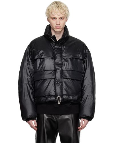 WOOYOUNGMI Black Belted Down Jacket
