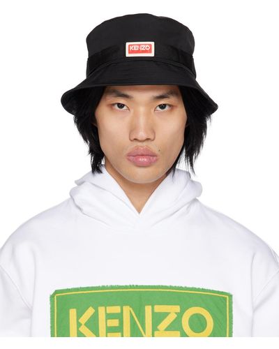 KENZO Black Paris Jungle Bucket Hat - Green