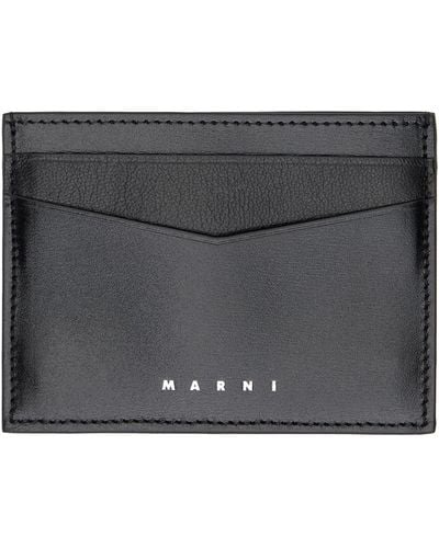 Marni ロゴ カードケース - ブラック