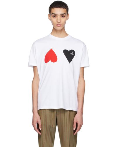 Vivienne Westwood White Hearts T-shirt