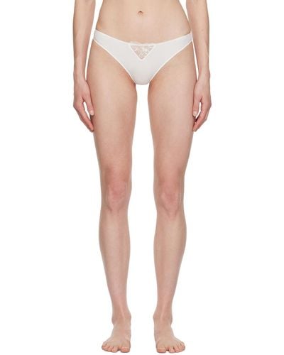 Fleur du Mal Cutout Thong - White