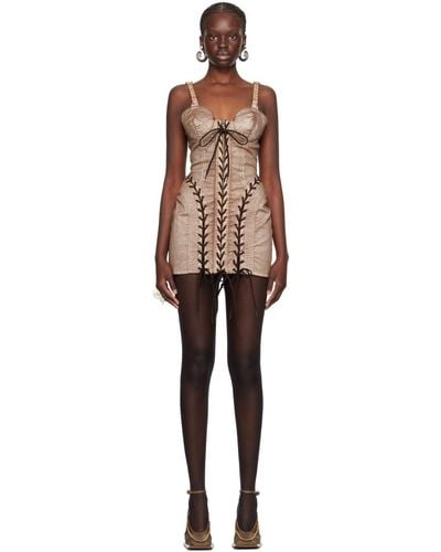 Jean Paul Gaultier Knwls Edition Minidress - Black
