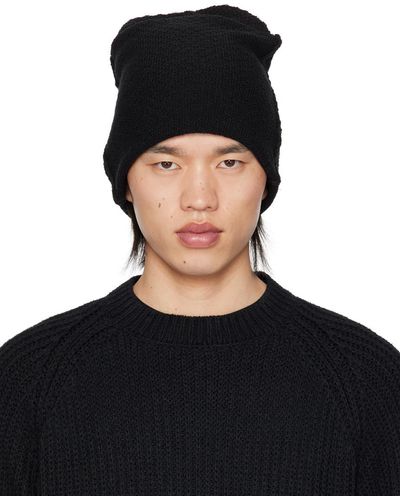 DEVOA Bonnet noir en tricot