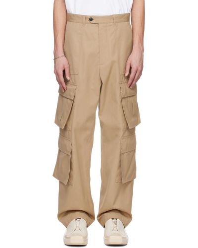 Lownn Pantalon cargo ample - Neutre