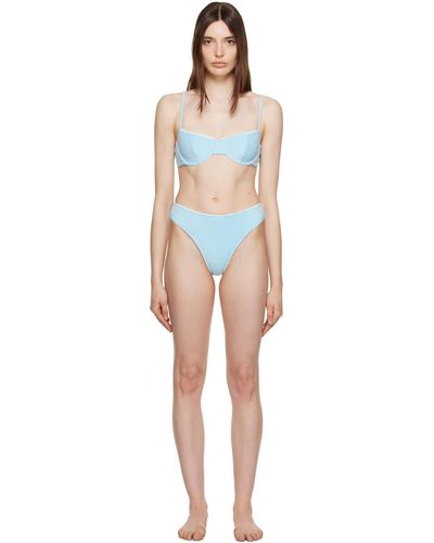Frankie's Bikinis Bikini pamjenna bleu exclusif à ssense - Noir