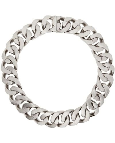 Givenchy Silver Medium G Chain Necklace - Metallic