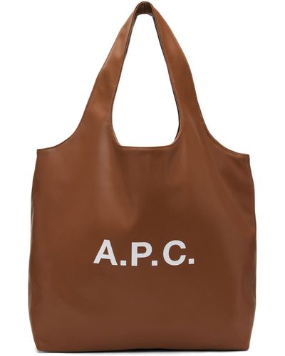 A.P.C. Cabas brun clair - ninon - Marron