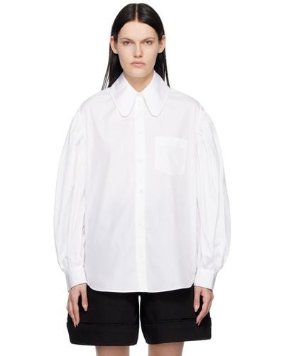 Simone Rocha Puff Sleeve Shirt - White