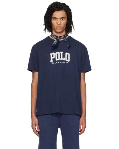 Polo Ralph Lauren ネイビー グラフィックtシャツ - ブルー