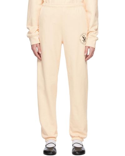 Sporty & Rich Sportyrich Off- 's&r' Lounge Trousers - Natural