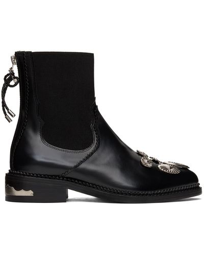 Toga Ssense Exclusive Polido Ankle Boots - Black