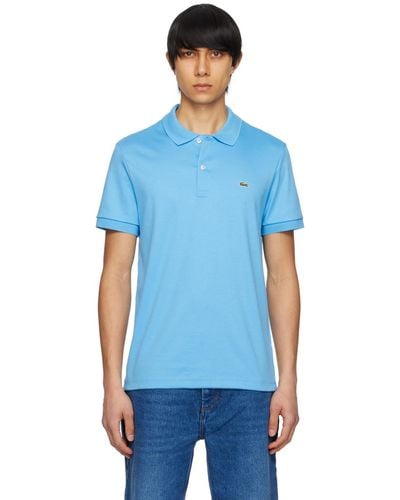 Lacoste ブルー レギュラーフィット ポロシャツ