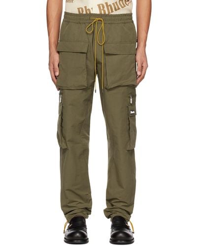 Rhude Ssense Exclusive Green Classic Cargo Trousers