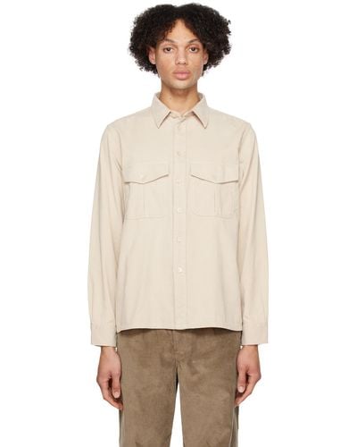 PS by Paul Smith Cargo Pocket Shirt - Natural
