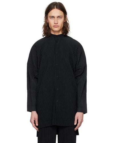 Homme Plissé Issey Miyake Homme Plissé Issey Miyake Monthly Colour March Shirt - Black