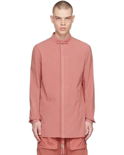 Boris Bidjan Saberi Pink Object-dyed Shirt